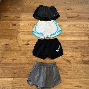 Nike running shorts. Bundle of four. Women’s XS. Great condition.